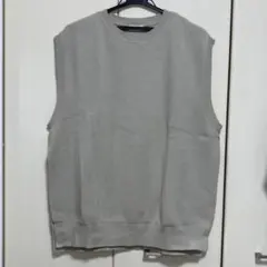 LOWRYS FARM ニットベスト グレージュ フリーサイズ 重ね着 春秋人気