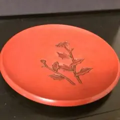 鎌倉彫　菓子器　鎌倉彫椿堂　木製漆器