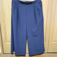 ブラック ガウチョパンツ LLサイズ