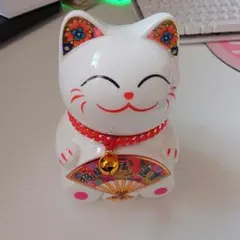 陶器製 招き猫 貯金箱 横10cm 縦15cm - メルカリ