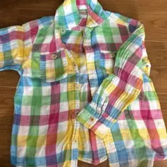 MIKI HOUSE チェック柄シャツ 120