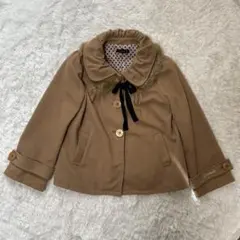 lovetoxic ラブトキックス ファー付きコート 160cm キャメル