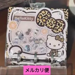 キティ　サンリオ ヒョウ柄シールバインダー　シール帳　シャカシャカ
