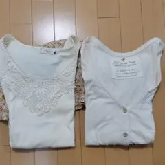 earthのノースリーブワンピース&カーディガンのセット