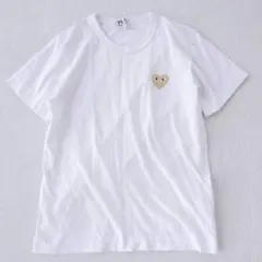 コムデギャルソン◇半袖Tシャツ 白T ロゴ ゴールドハート モード ストリートMのサムネイル