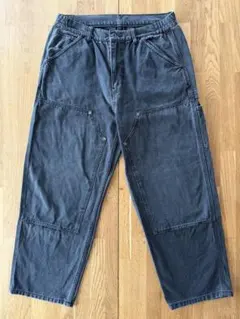 極上ブラックフェード　カーハート　ダブルニー　W36 L30 Carhartt ダブルニー ブラック 36x30 極上フェード - メルカリ