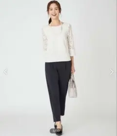 週末SALE! anyFam 新品　レーススリーブ セットアップスーツ　3卒入学