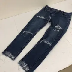 LOWRYS FARM ダメージデニムパンツ　ジーパン　ジーンズ　Lサイズ