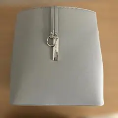 【美品】MONO COMME CAロゴプレート ミニバッグ　グレー