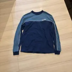 XLARGE 長袖カットソー M ネイビー/ライトブルー