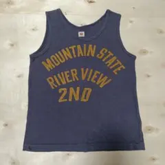 タンクトップ 130〜135cm　子供服　ロゴ　プリント