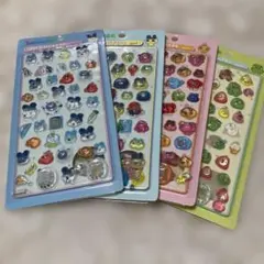 3Dステッカー　ぷっくり　可愛い 立体感　4枚セット　たまごっち