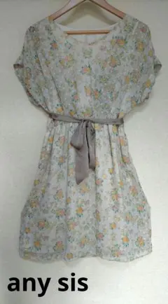 any sis シフォンワンピース