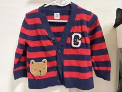 baby GAP ボーダー ニットカーディガン 12-18m