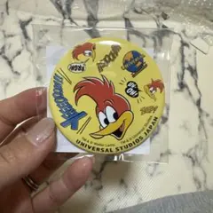 ウッディ・ウッドペッカー 缶バッジ ユニバーサル・スタジオ・ジャパン