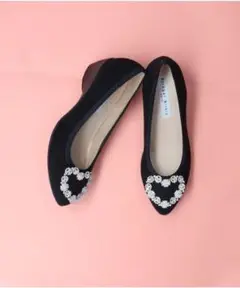 BRIDGET BIRKIN ハートビジューウォーキングパンプス　24.5