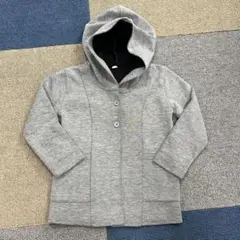 グレー フード付き スウェットパーカー 95cm