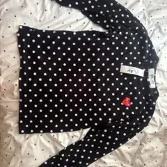 PLAY COMME des GARCONS ドット柄 長袖Tシャツ XS