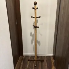 木製ハンガーラック 高さ約132cm
