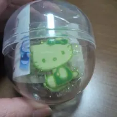 Hello Kitty アクリルキーホルダー グリーン