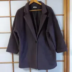 INGNI ダークブラウンチェスターコート M