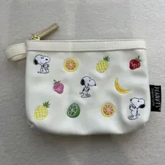 ピーナッツ　スヌーピー　ポーチ　フルーツ柄　トロピカル