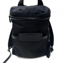 【美品✨】ヤマダヤ　nouer ヌエール　レザーコンビミドルリュック　ブラック黒