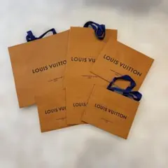 ルイヴィトン ショッパー 紙袋 ブランド 大 縦長 中 小×3 六点セット LV