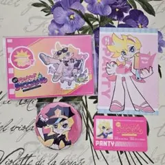 パンティ＆ストッキング パンティ アクリルスタンド 缶バッジ セット