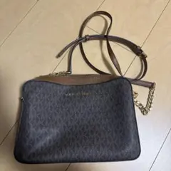 MICHAEL KORS ブラウンショルダーバッグ