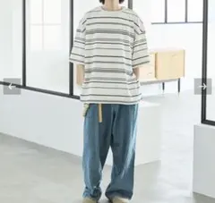 ［ OPENING ACT ］総柄ビッグシルエットポンチカットソー