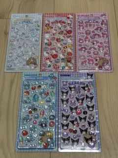 【正規品】ボンボンドロップシール サンリオ 第二弾　5枚セット