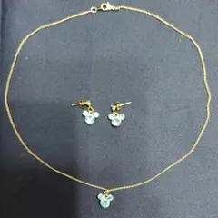 ミッキー☆ネックレス、ピアスセット☆新品未使用