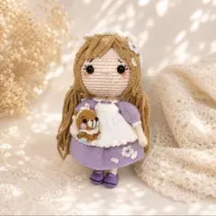 ハンドメイド 編み物 あみぐるみ ドール エリザちゃん - メルカリ