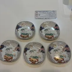有田焼　賞美堂　春秋文　角皿5枚セット