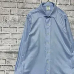 ブルックスブラザーズ長袖シャツ！ブルーL 0305