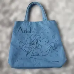 リトルマーメイド　アリエル　トートバック　青　ブルー