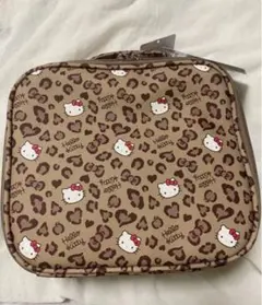 ハローキティ　ヒョウ柄　メイクボックス　ポーチ