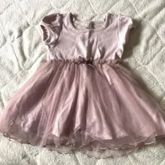 petit main ワンピース 80cm チュール ピンク ドレス