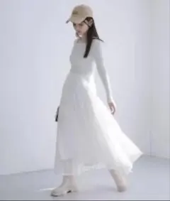 リランドチュール エアリードッキングワンピース　ホワイト　道重さゆみ　2 Happiness of summer. feat 道重さゆみ -tocco closet 2025 summer-