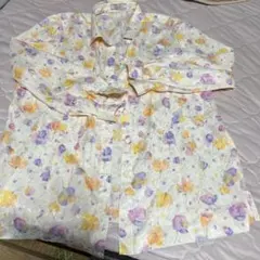 レリアン花柄 半袖と長袖ブラウス