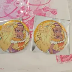 プリキュア セレカラ イエロー キュアソレイユ 缶バッジ 2点 セット