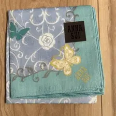 ANNA SUI 蝶と花のハンカチ