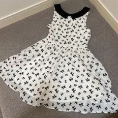 【美品】INGNI リボン柄ワンピース　Mサイズ