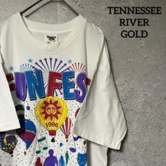 90's TENNESSEE RIVER GOLD Tシャツ 半袖 USA L
