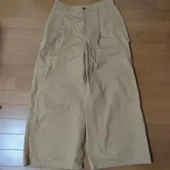 earth music&ecology ベージュワイドパンツ M