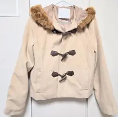 美品⭐【CECIL McBEE】 フード付きダッフルコート ベージュ