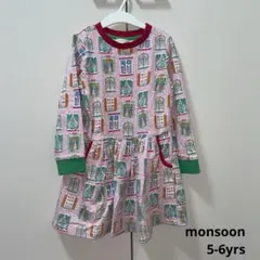 monsoon クリスマスモチーフ 長袖ワンピース　5-6歳のサムネイル
