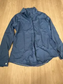 青い長袖シャツ　オフィスカジュアル　新品　タイムセール