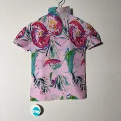 新品未使用品タグ付き ミーバイイッセイミヤケ ハイネック半袖カットソー 花柄のサムネイル